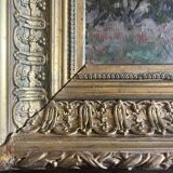 HSP painting "Orientalist Pastoral" signed Eugénie Clarac (1886/1960) Algiers