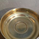 Old metal and glass compotier