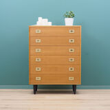 Commode en frêne, design danois, années 1970, production : Westergaard