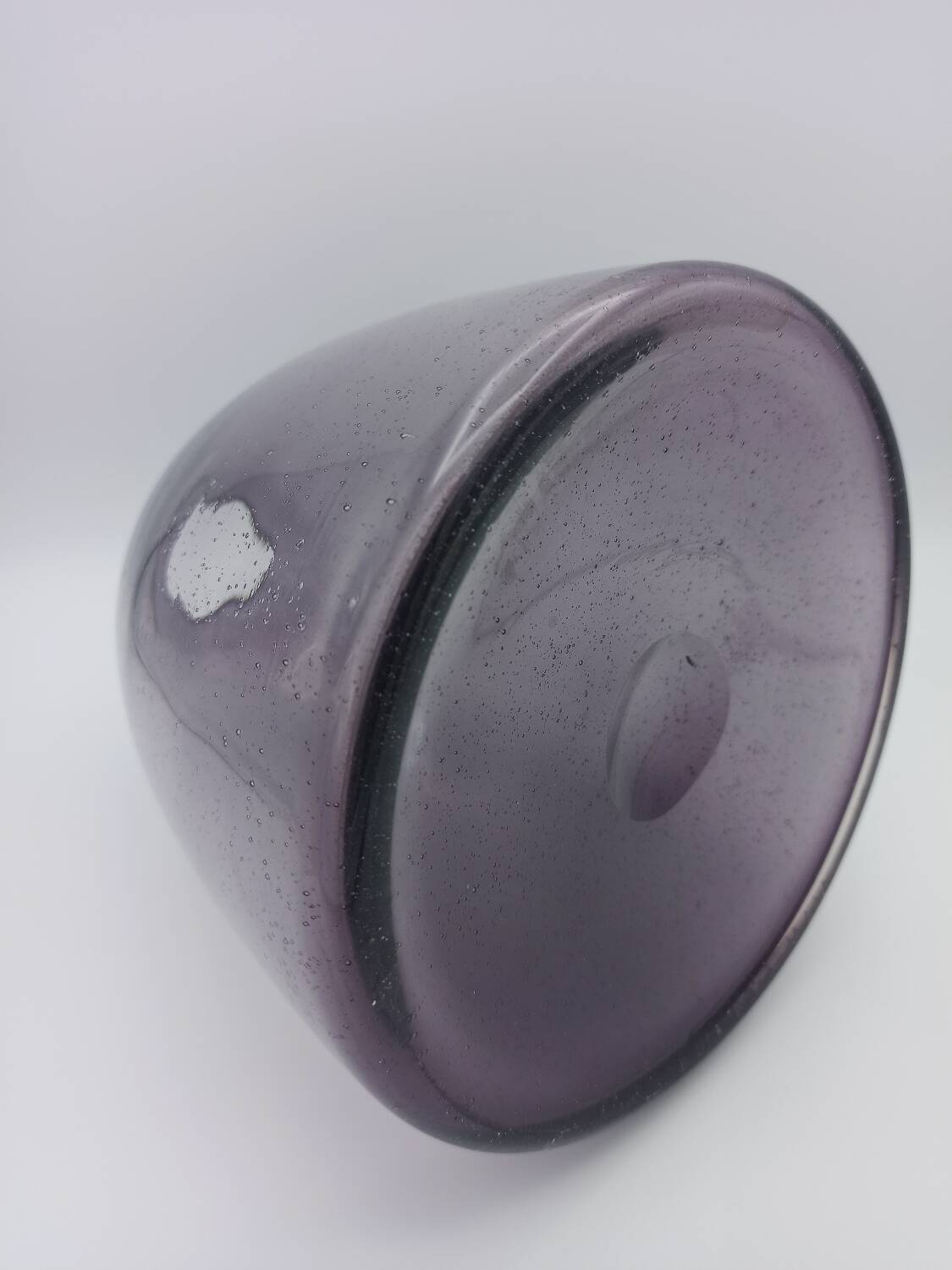 Vintage bubble glass vase