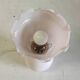 Lampe à poser en verre opalin rose - mid. XXeme