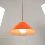 Mid-Century Orange Pendant Lamp from Guzzini, 1960s