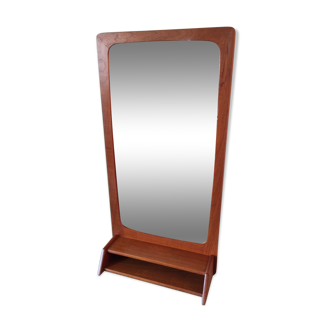 Scandinavian mirror with shelf  35x67cm