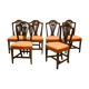 Lot de 6 chaises george iii en acajou style hepplewhite