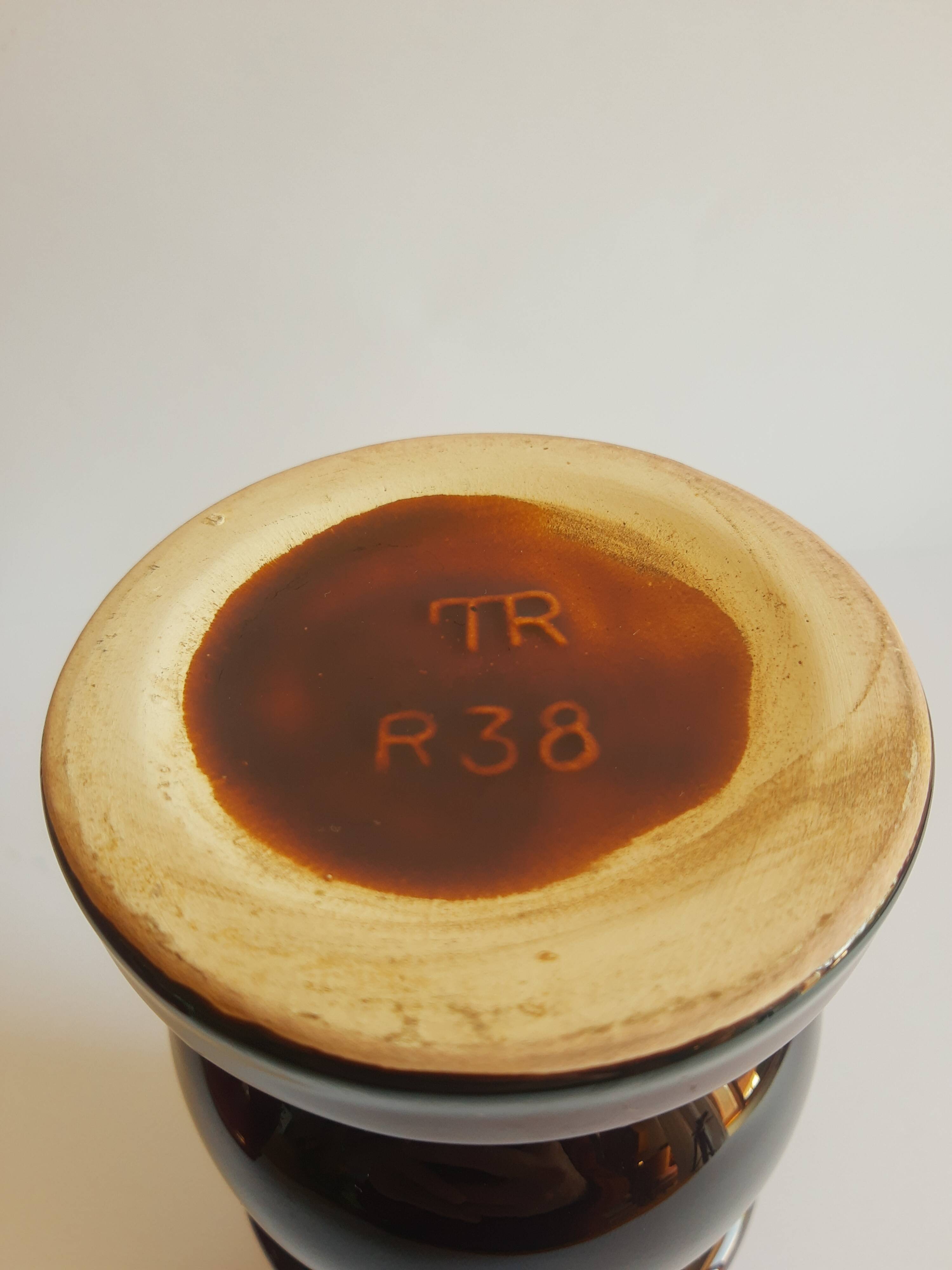 Tellor vase 70s brown old vintage