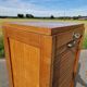 Art Deco filing cabinet with curtain 120 cm