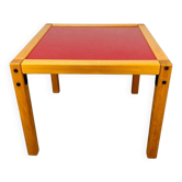 Table basse Flötotto Profilsystem années 70 rouge