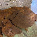 Vintage solid elm coffee table