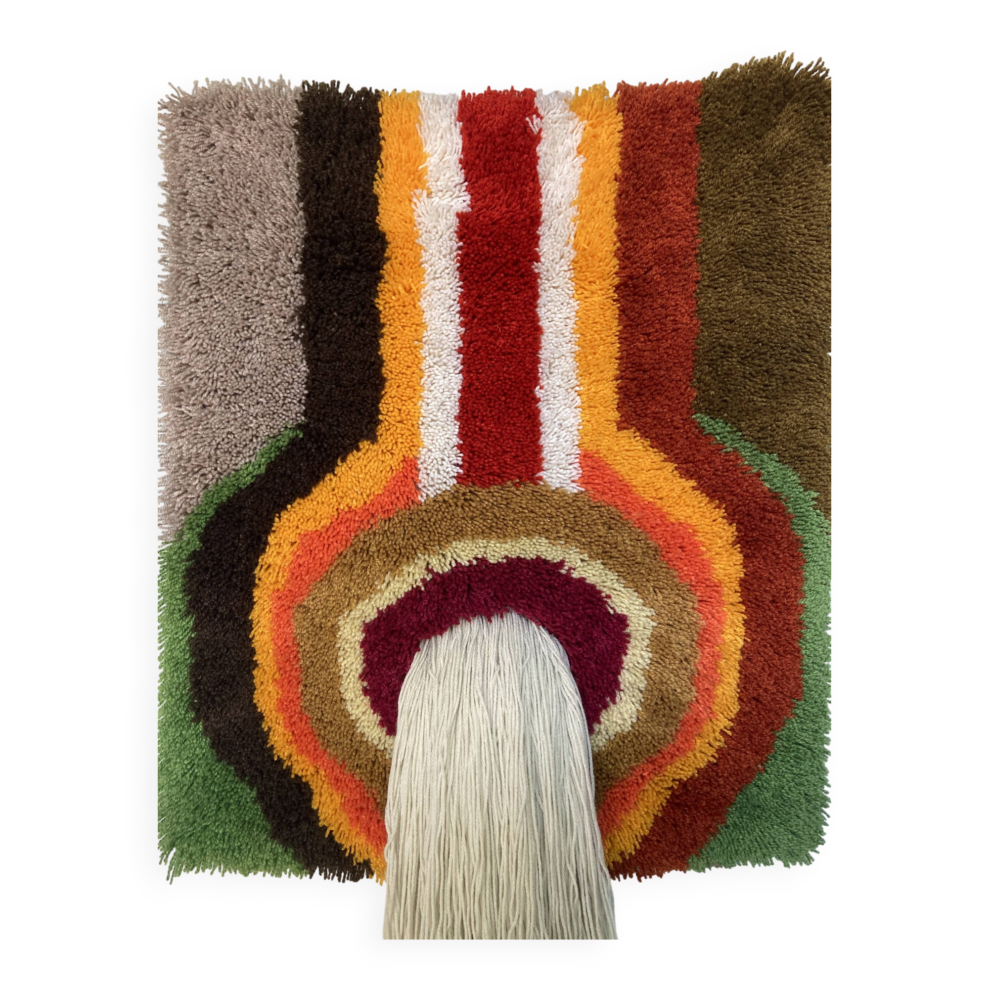 Mid-century modern or Danish Rya style tapestry