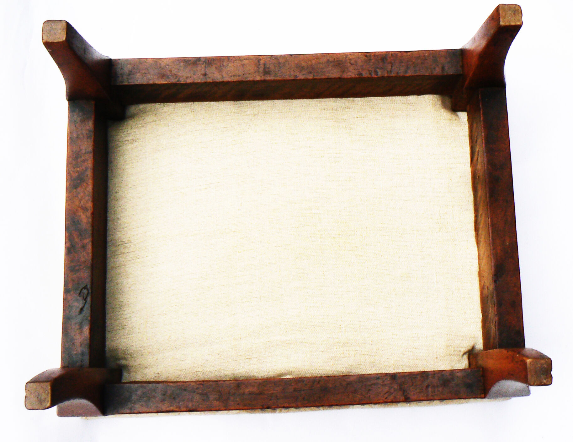 Foot stool in walnut, Louis-Philippe period style