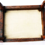 Foot stool in walnut, Louis-Philippe period style