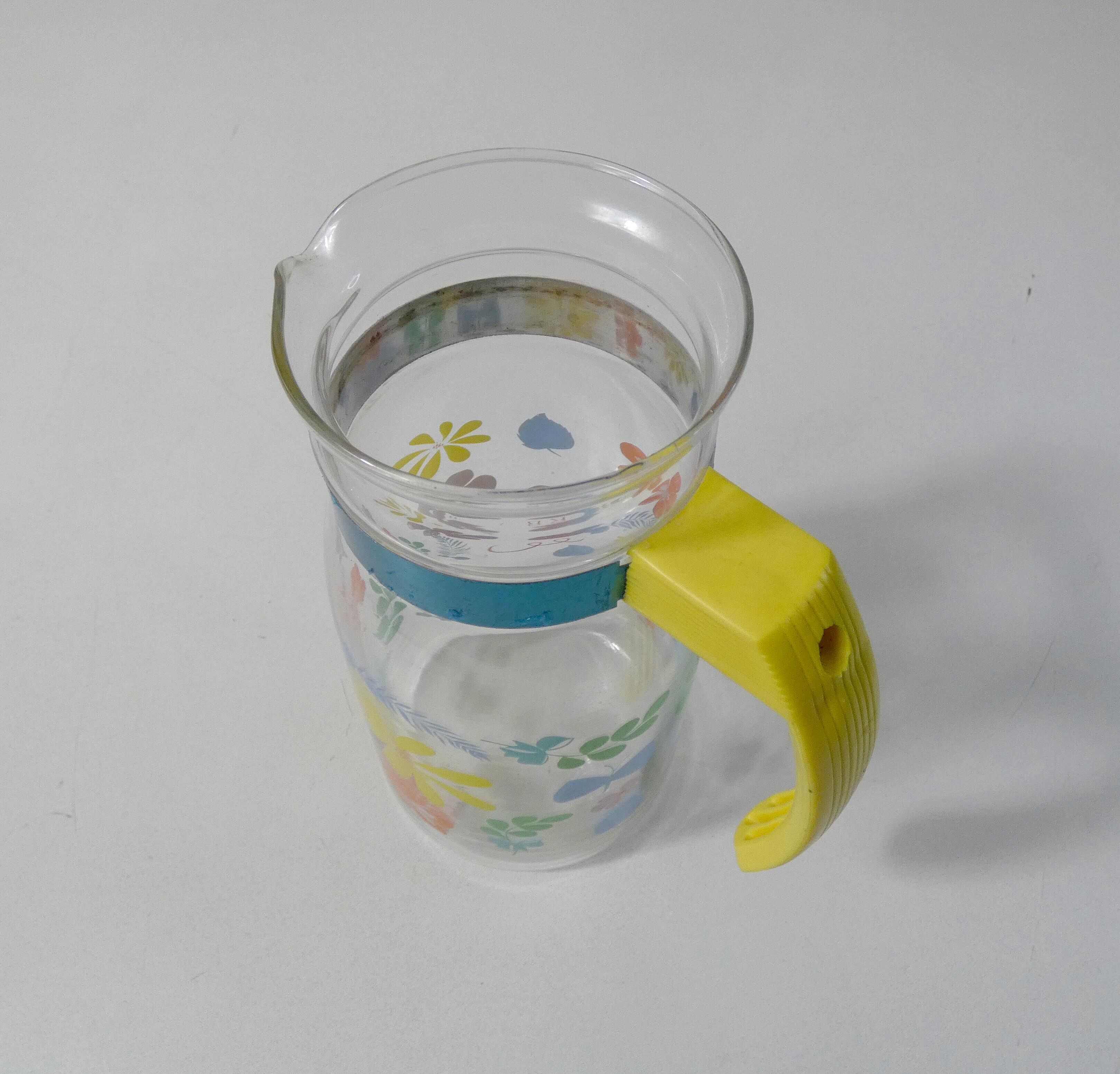 Vintage 70s flower decanter