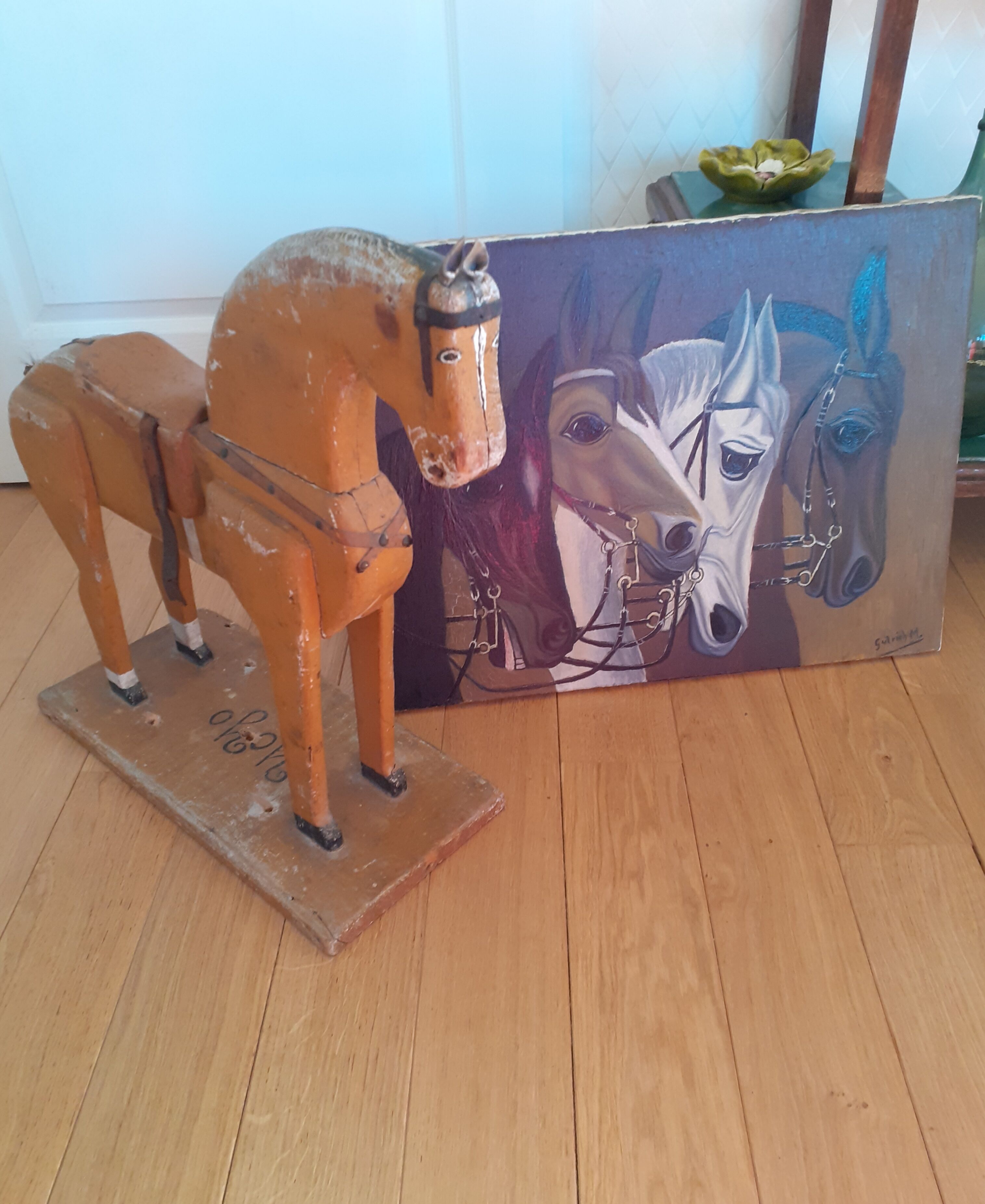 Tableau toile chevaux