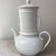 Pillivuyt France white porcelain teapot