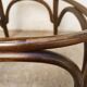 Chaise de bar en bois courbé