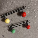 2 vintage coat rack 60