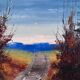 Vintage original landscape oil painting