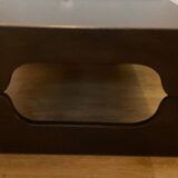 Scandinavian coffee table in brown wood from the 60s and 70s