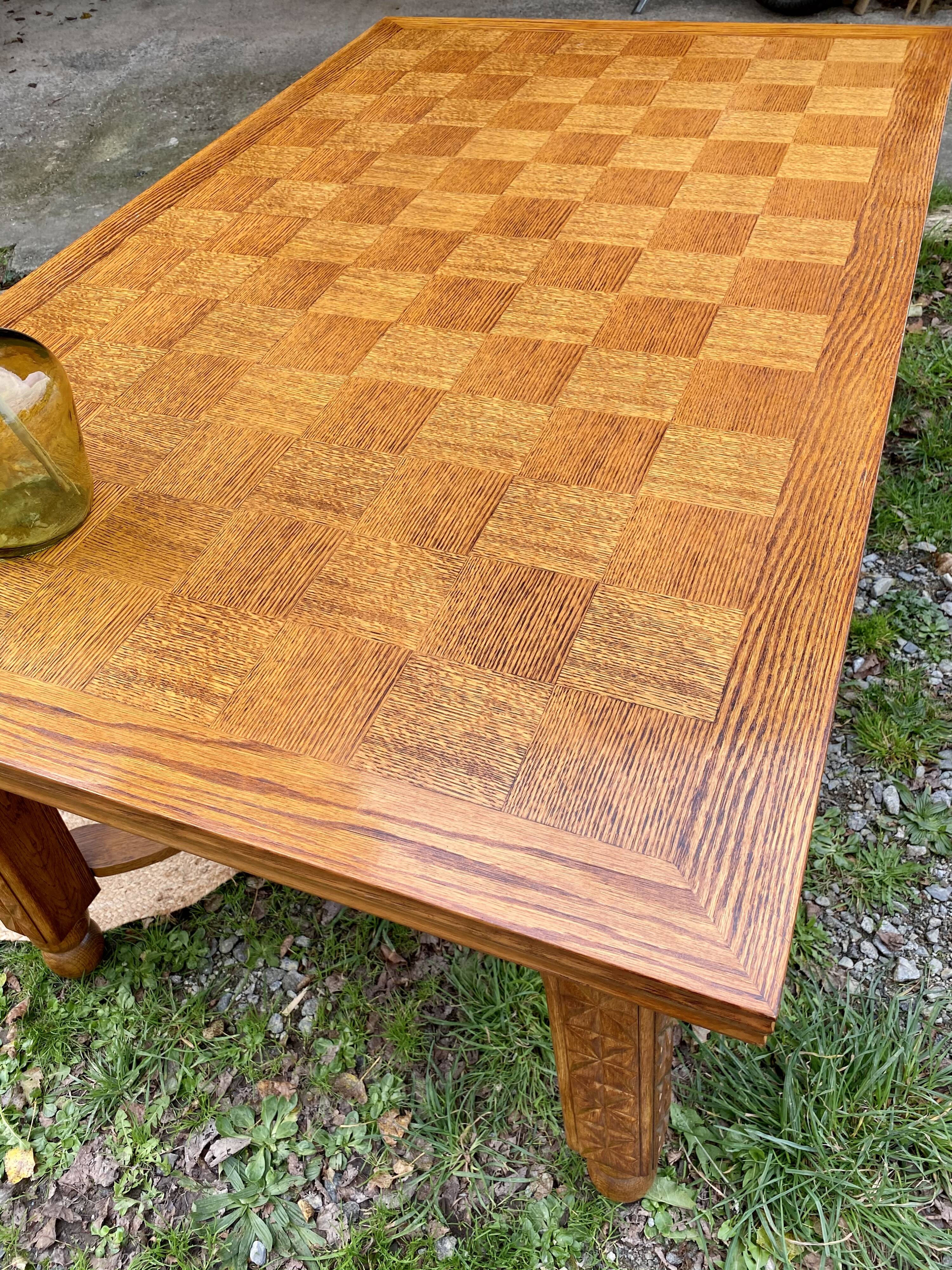 Solid wood dining table