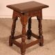 early 17th century oak high stool