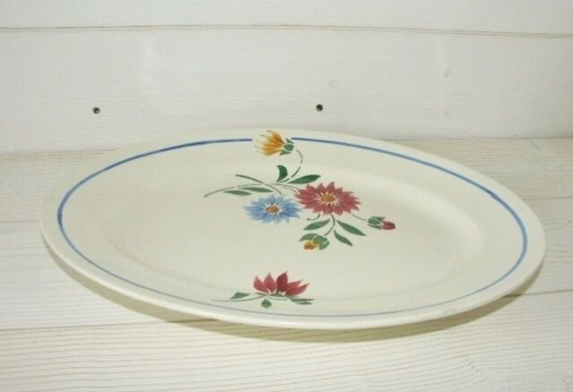 Old oval dish Lunéville Art Nouveau