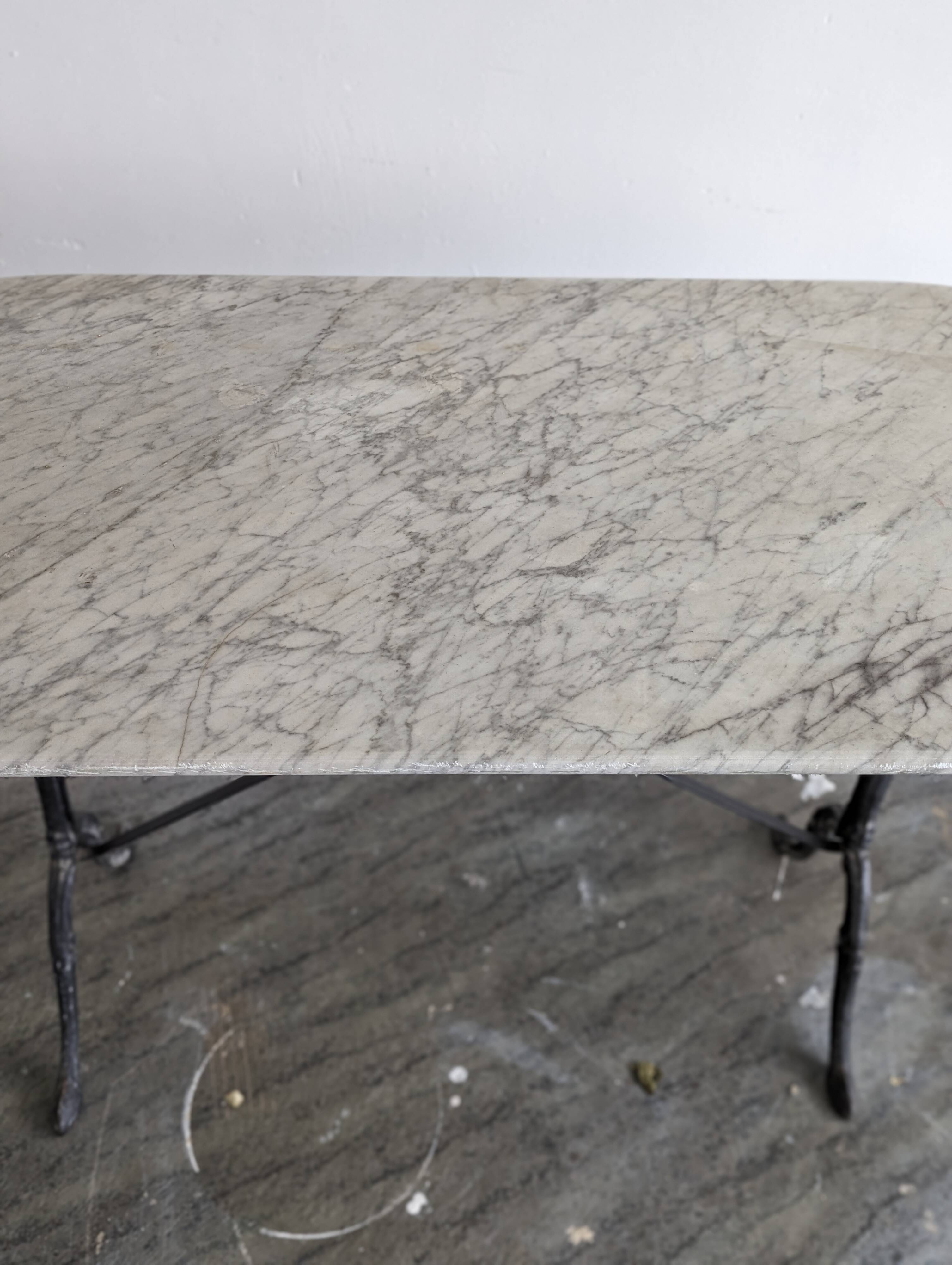 Marble bistro table