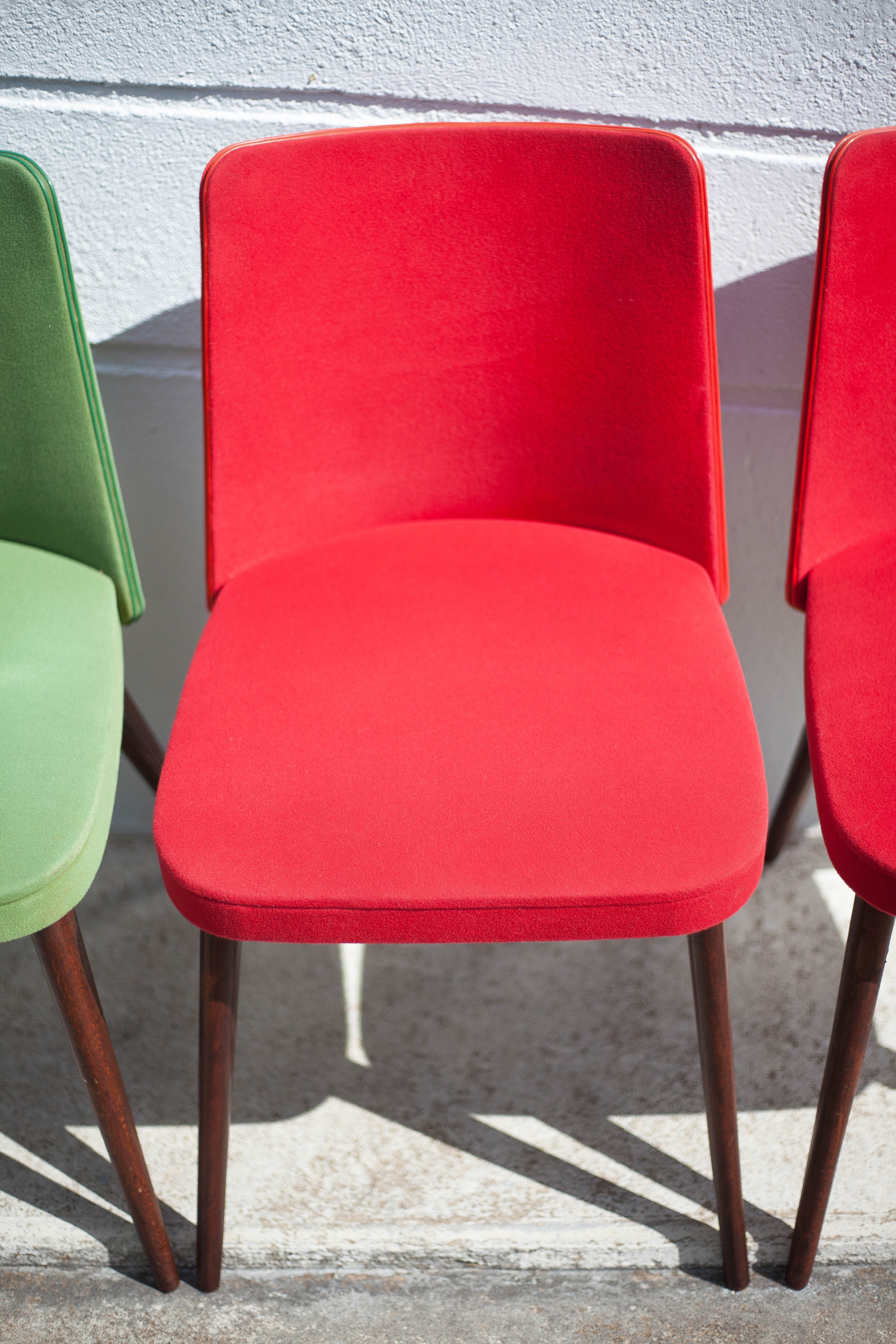 Vintage compass leg chairs, 50