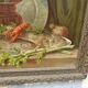 Still life chromolithography frame with Champagne
