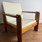 Fauteuil en pin massif