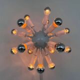 Rare mid-century white floor lamp Sputnik - Atom, around 1980s