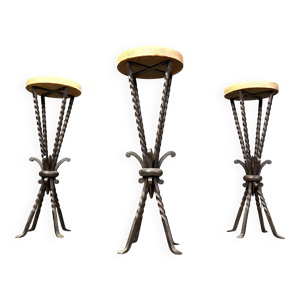 Tabourets de bar en fer