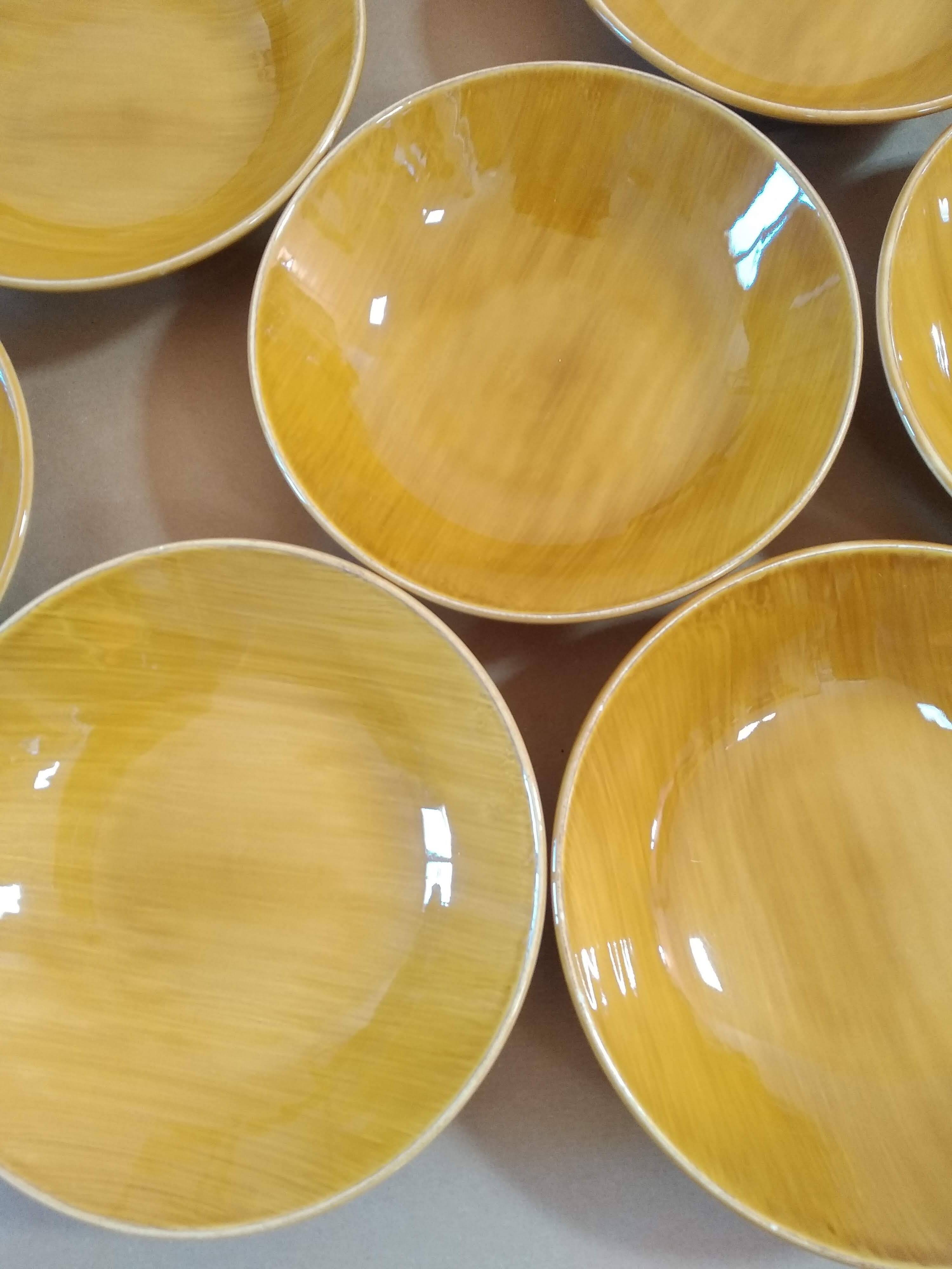 Salins Earthenware Dinner Service, Provence Model, 70'