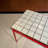 Custom dining table "steel and earthenware"