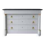 Empire style chest of drawers, 19th century, painted