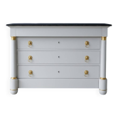 Commode de style empire, 19ème, peinte