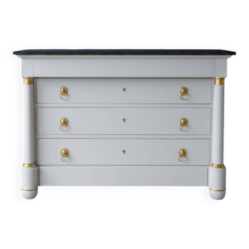 Empire style chest of drawers, 19th century, painted