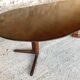 Expandable Scandinavian rosewood dining table by CJ Rosengaarden, circa 60's