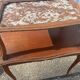 Louis XV Style Table with Two Levels - Marble and Wood Top