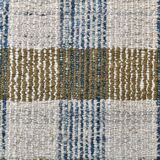 scandinavian kilim 290x190 cm , blue beige and  mustard colour.