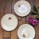 11 plates vintage 40s, floral pattern