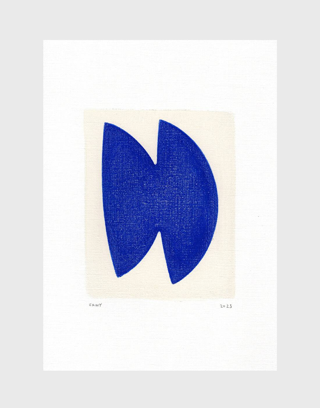 Duo of paints - Neo and Plum - majorelle blue - signed Eawy