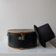 Black Suitcase for hats 60s.