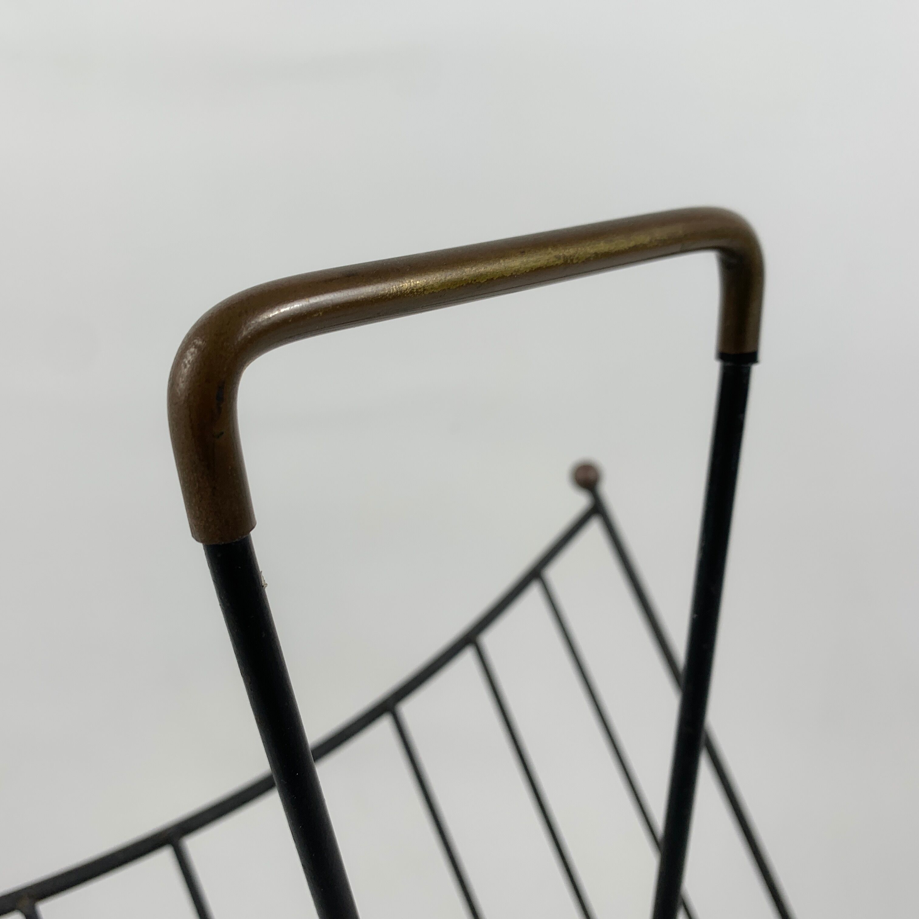 Magazine door Iron enhanced with vintage brass style 1950 1960