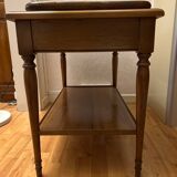Low swivel TV cabinet in cherry wood
