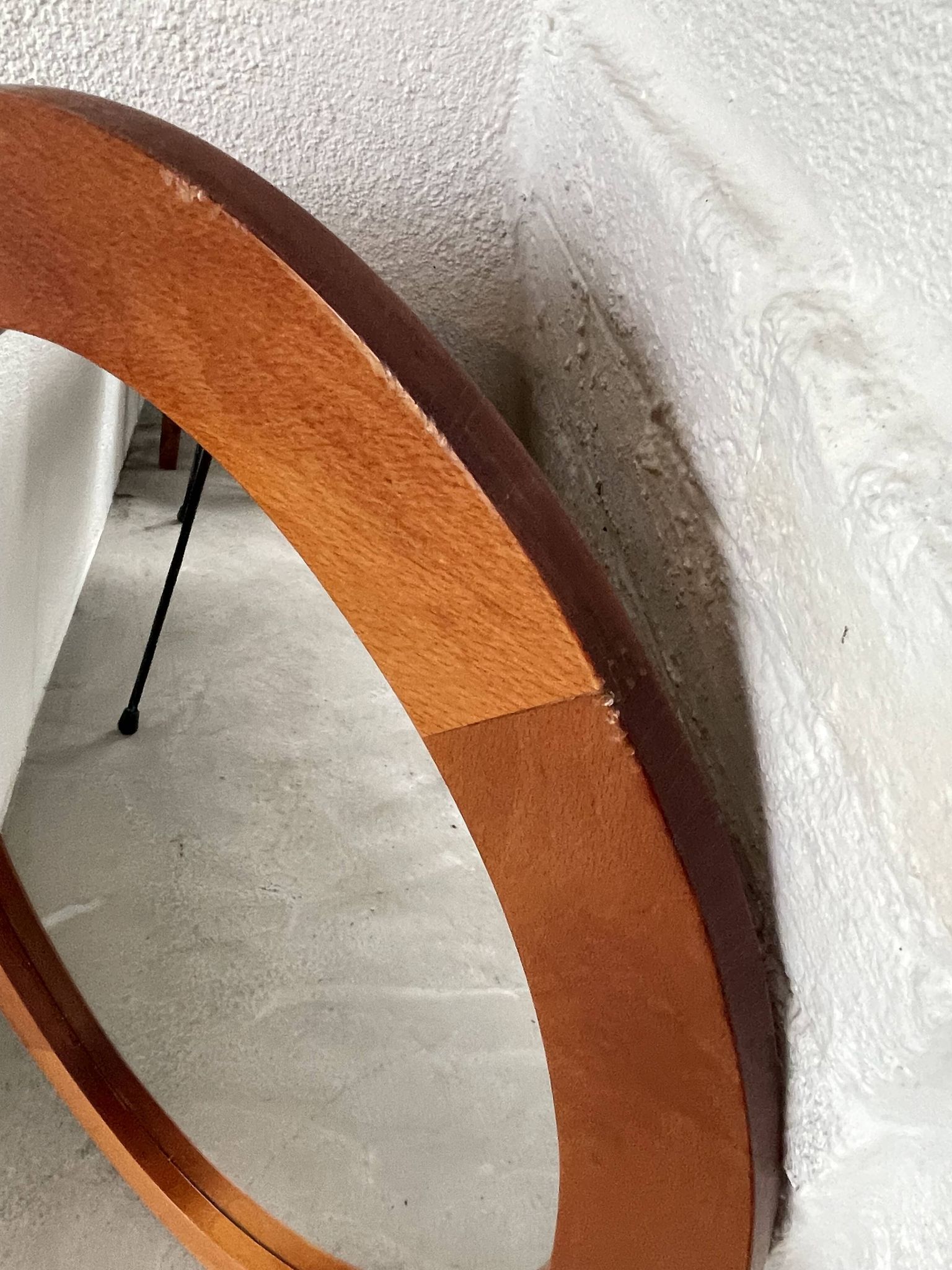Oval cherry mirror