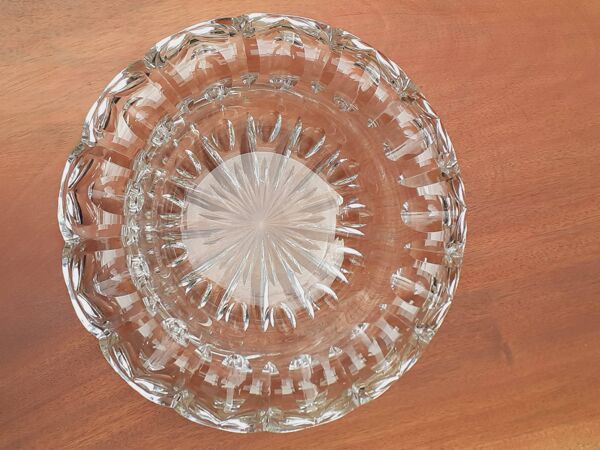 Coupe, Centre De Table En Cristal Taillé De Saint Louis
