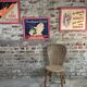 Advertising poster on framed panel "Shopping cart" vintage 1960