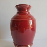 Old vintage numbered art deco red vase