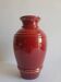 Old vintage numbered art deco red vase