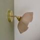 Vintage pink opaline lampshade wall lamp